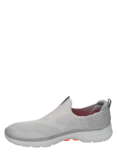 Skechers 124502 Go Walk 6 Glimmering Gray Coral Sneakers slip-on-sneakers