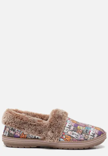 Skechers Bobs Chic Cat Pantoffels taupe