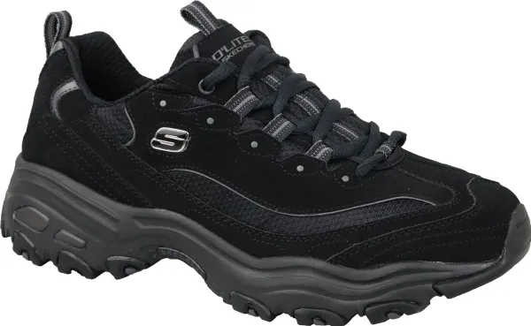 Skechers D'Lites 52675-BBK, Mannen, Zwart, Sneakers,Sportschoenen