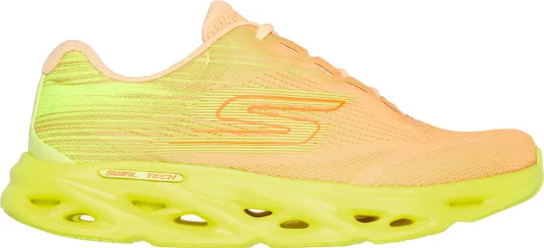 Skechers Go Run Swirl Tech Speed - Ult Dames Sneakers - Oranje/Geel