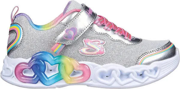 Skechers Infinite Heart Lights - Love Meisjes Sneakers - Multicolour