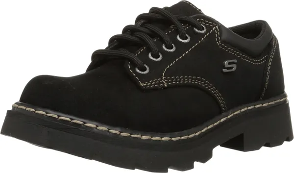 Skechers Oxford Shoe-onderdelen van zwart suède