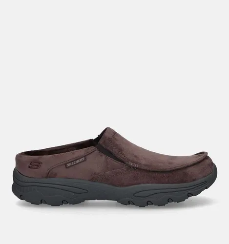 Skechers Relaxed Fit Bruine Pantoffels