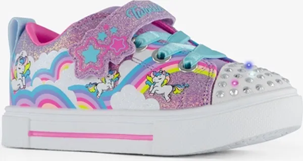 "Skechers Twinkle Sparks - Jumpin' Clou Meisjes Sneakers - Paars;Multicolour