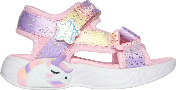 "Skechers Unicorn Dreams Sandal - Majes Meisjes Sandalen - Roze;Multicolour