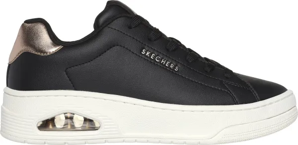 Skechers Uno Court - Courted Air Dames Sneakers - Zwart