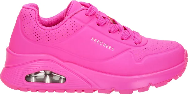 Skechers Uno Gen1 - Neon Glow Meisjes Sneakers - Roze