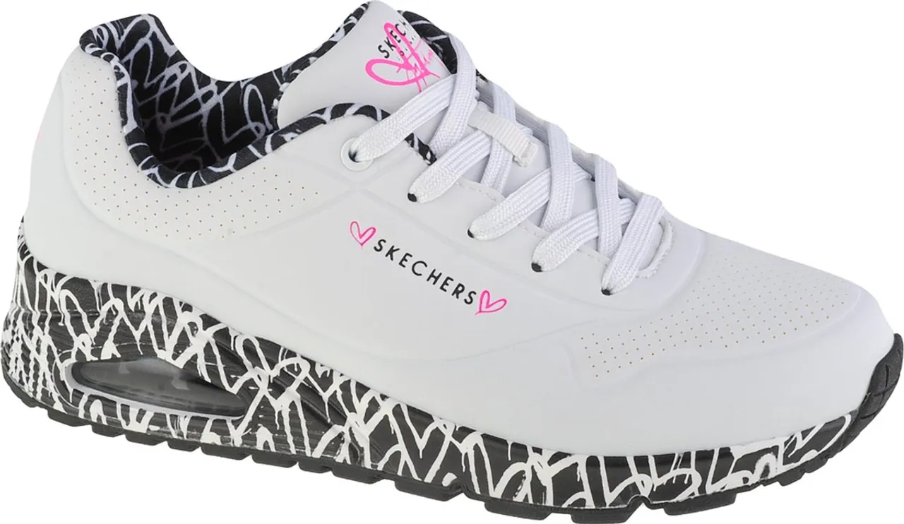 Skechers Uno - Loving Love Dames Sneakers - White