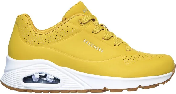 Skechers Uno Stand On Air sneakers geel Textiel - Dames