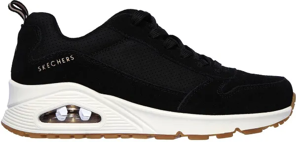 Skechers Uno-Two For The Show Dames Sneakers - Black