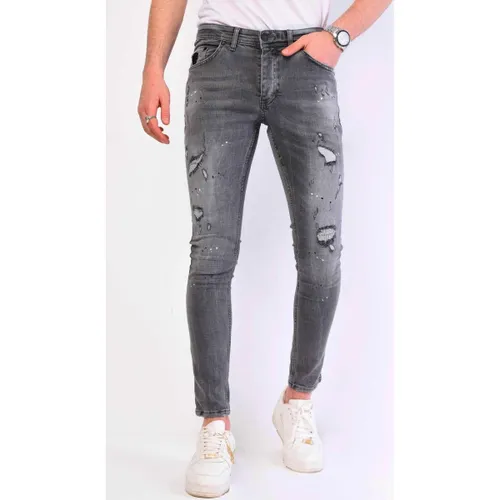 Skinny Jeans Local Fanatic Spijkerbroek Verfspatten