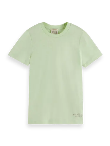 Slim-fit linen-blend T-shirt - Maat 8 - Multicolor - Meisje - T-shirt - Scotch & Soda
