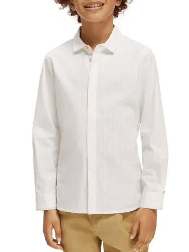 Slim fit overhemd van biologisch katoen - Maat 8 - Multicolor - Jongen - Shirt - Scotch & Soda