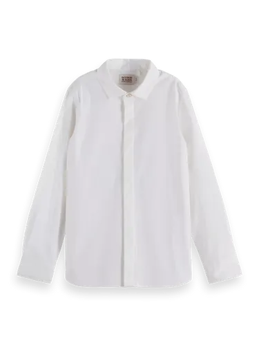 Slim-Fit - structured shirt in Organic Cotton - Maat 8 - Multicolor - Jongen - Shirt - Scotch & Soda