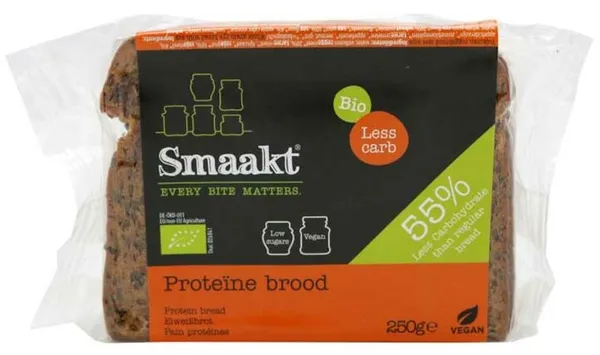 Smaakt Less Carb Proteïne Brood