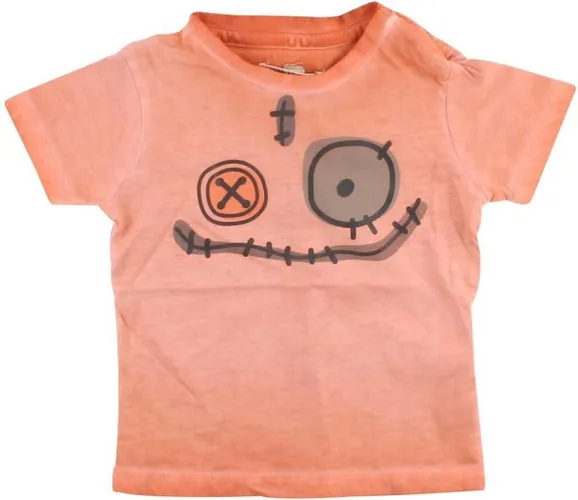 Small Rags Jongens Babykleding Oranje T-Shirt Gary - 62