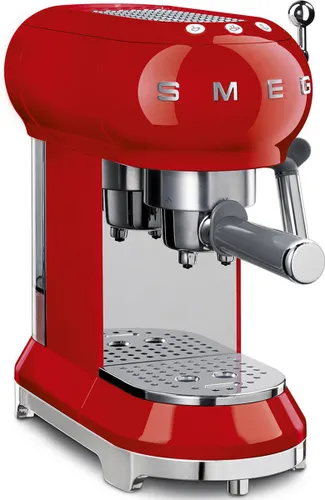 SMEG ECF01RDEU - Handmatige espressomachine - Rood - Stoompijp