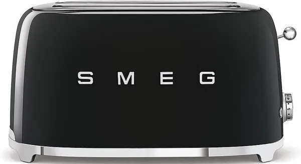 SMEG TSF02BLEU - Broodrooster - Zwart - 2x4 - 1500W - 6 niveaus