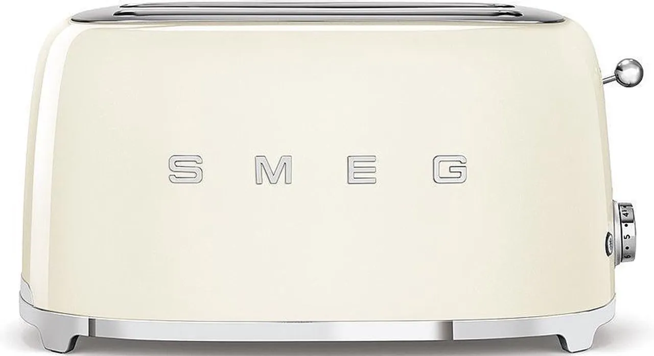 SMEG TSF02CREU - Broodrooster - Crème - 2x4 - 1500W - 6 niveaus