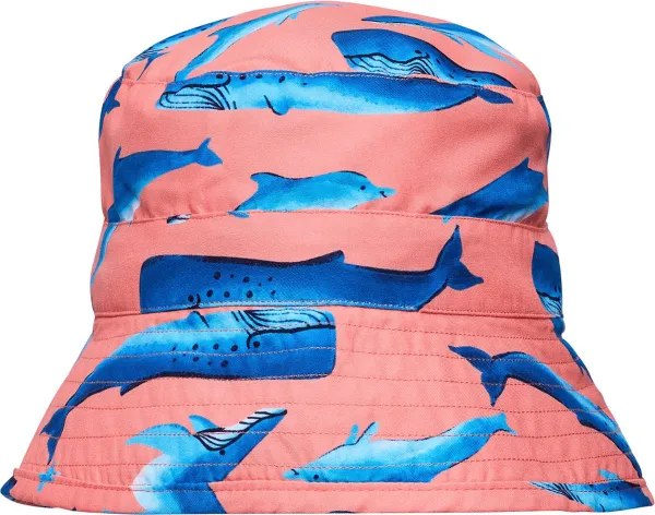 Snapper Rock - UV-buckethoed voor jongens - UPF50+ - Whale Tail - Roze/Blauw