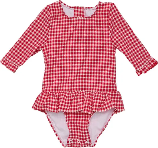 Snapper Rock - UV Zwempak voor baby's en meisjes - Lange mouw - Picnic Party - Rood