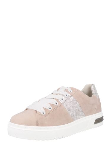 Sneakers laag  rosa / zilver / wit