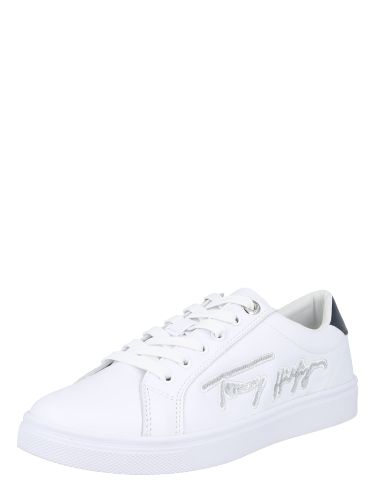 Sneakers laag  wit / zilver / navy