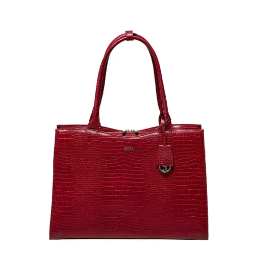 Socha Business bag Midi, 13.3" laptop bag for women -Croco Burgundy