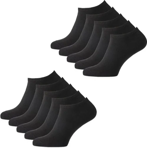 Sokjes.nl® 10 paar Zwarte enkelsokken