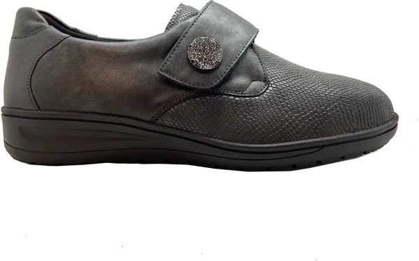 Solidus -Dames - bruin donker - lage gesloten schoenen