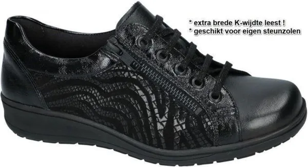Solidus -Dames - zwart - sneakers