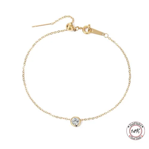 Soraro Birthstone Armband | Augustus | 14K Goldplated | Goud | Armband voor Haar | Elegant | Cadeau Voor Haar | Cadeau Voor Vriendin | Verjaardag Cade...