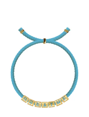 Sorbet Island Gold Plated Letter Bracelet Breathe Accessoires sieraden