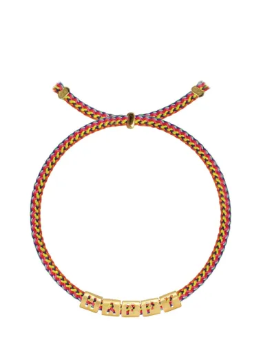 Sorbet Island Gold Plated Letter Bracelet Happy Accessoires sieraden