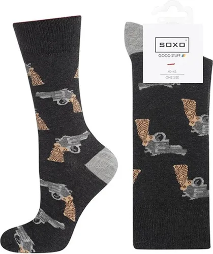 SOXO Heren Sokken met Pistoolafbeeldingen