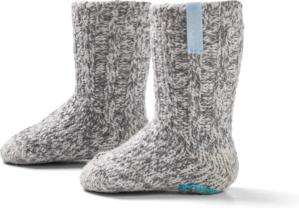 SOXS® Wollen baby sokken | SOX3646 | Grijs | Kniehoogte |