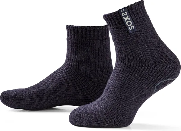 SOXS® Wollen sokken | SOX3527 | Donkerblauw | Enkelhoogte |