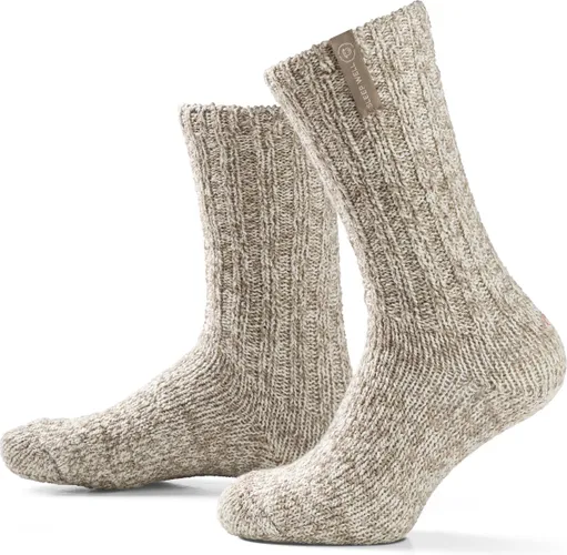SOXS.co® Wollen sokken | SOX3245 | Beige | Kuithoogte |