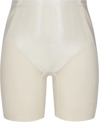 Spanx Shaping Satin - Booty-Lifting Mid-Thigh Short - Kleur Creme Wit (Linen)