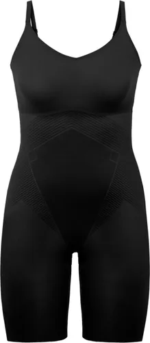 Spanx Thinstincts 2.0 - Closed-Bust Mid-Thigh Bodysuit - Kleur Zwart