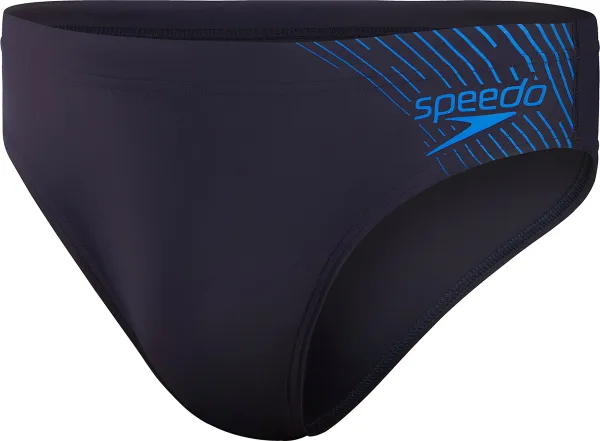 Speedo Medley Logo 7cm Brief Marine/Blauw Heren Sportzwembroek