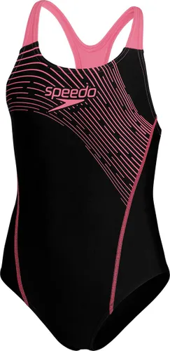 Speedo Medley Logo Medalist Zwart/Roze Sportbadpak