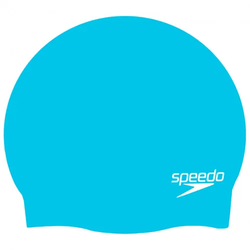 Speedo - Plain Moulded Silicone Cap - Badmuts blauw/ chrome