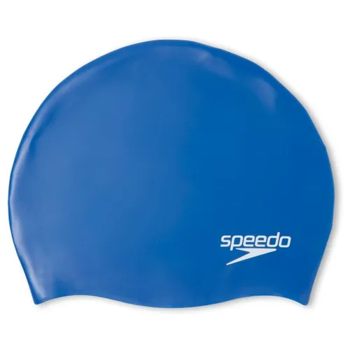 Speedo - Plain Moulded Silicone Cap Junior - Badmuts blauw