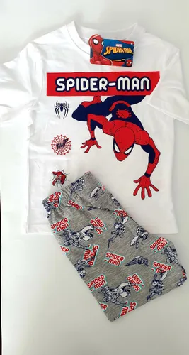 Spider-Man Pyjama - Shortama - Wit - 98