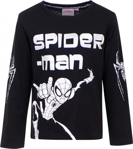 Spiderman Longsleeve T-shirt zwart 98