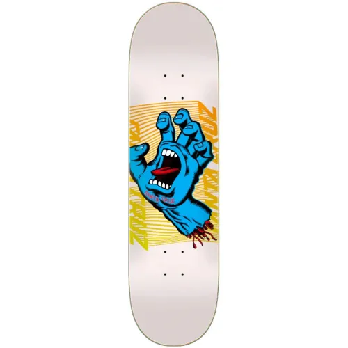 Split Hand White 8.25" Skateboard Deck - 8.25"