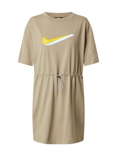 Sportswear Jurk  lichtbruin / geel / wit