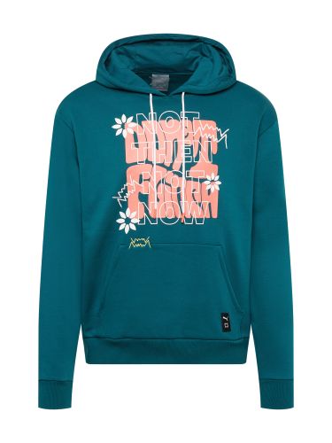 Sportsweatshirt 'Run it Back'  smaragd / koraal / wit