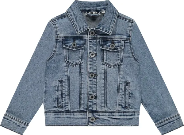 Stains and Stories boys jeans jacket Jongens Jas - mid blue denim
